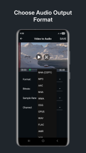 اسکرین شات 1 برنامه Video to Audio Converter