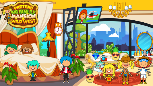 اسکرین شات 4 بازی My Pretend Family Mansion