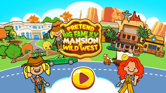 اسکرین شات 1 بازی My Pretend Family Mansion