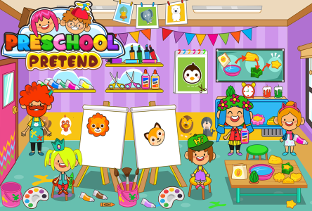 اسکرین شات 1 برنامه Pretend Preschool Kids Games