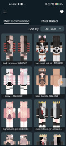 اسکرین شات 2 برنامه Cute Girl Skin for Minecraft