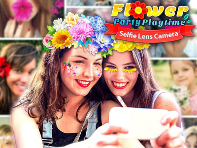 اسکرین شات 6 بازی Flower Selfie Cam - pics, camera & special lenses