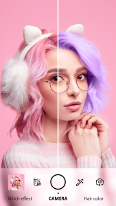 اسکرین شات 1 برنامه Hairstyle & Hair Color Try On