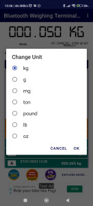 اسکرین شات 6 برنامه BT Weighing Scale Terminal 2.0