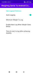 اسکرین شات 8 برنامه Weighing Scale Serial Terminal