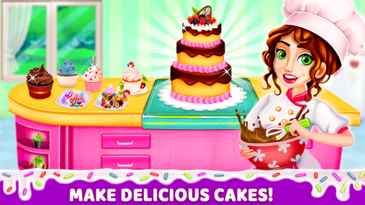 اسکرین شات 3 بازی Sweet Bakery Empire Cake Games