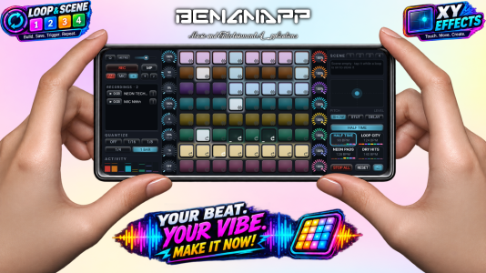 اسکرین شات 1 برنامه PadVibe: Drum Pad Beat Maker