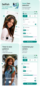 اسکرین شات 1 برنامه Selfish - Selfie Camera