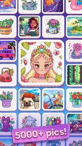 اسکرین شات 3 بازی Pixelwoods: Color by number