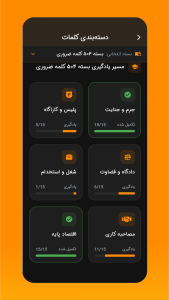 اسکرین شات 3 برنامه ‏بسپار | آموزش کلمات انگلیسی