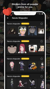 اسکرین شات 4 برنامه Anime stickers for whatsapp