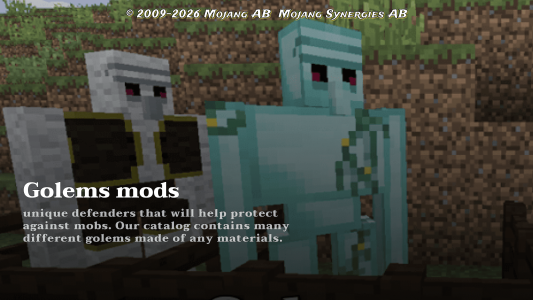 اسکرین شات 1 برنامه Golem mod for minecraft
