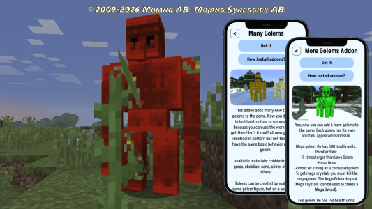 اسکرین شات 3 برنامه Golem mod for minecraft