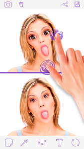 اسکرین شات 4 برنامه Funny Face Photo Editor