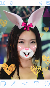 اسکرین شات 2 برنامه Rabbit Face Mask Photo Editor