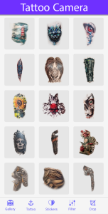 اسکرین شات 1 برنامه Tattoo Photo Editor