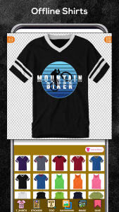 اسکرین شات 1 برنامه T-Shirt Design - Custom Shirts