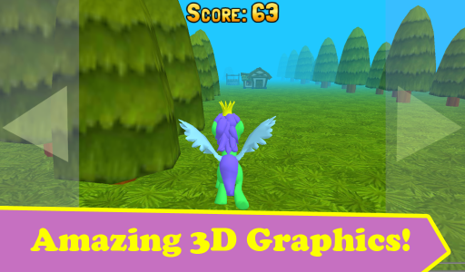 اسکرین شات 4 بازی Running Pony 3D: Little Race