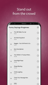 اسکرین شات 2 برنامه Funny Sayings Ringtones