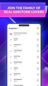 اسکرین شات 1 برنامه Music Ringtones and Sounds