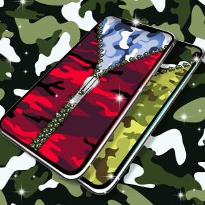 اسکرین شات 2 برنامه Camouflage zipper locker