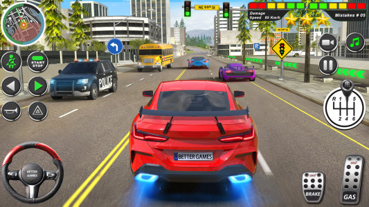 اسکرین شات 5 بازی City Driving School Car Games