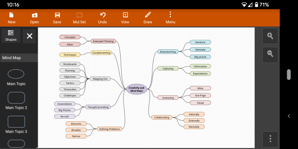 اسکرین شات 2 برنامه Flowdia Diagrams Lite