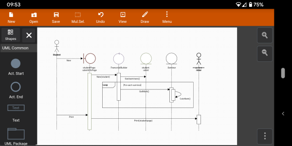 اسکرین شات 4 برنامه Flowdia Diagrams Lite
