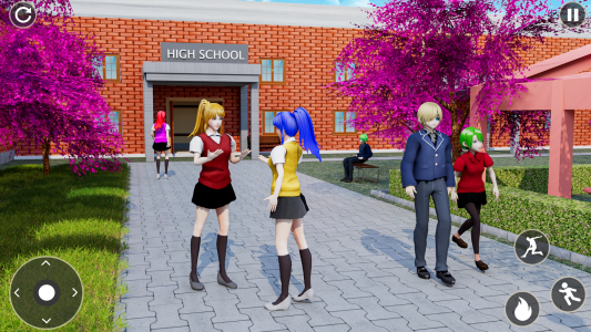 اسکرین شات 1 بازی Anime High School Girl Life 3D