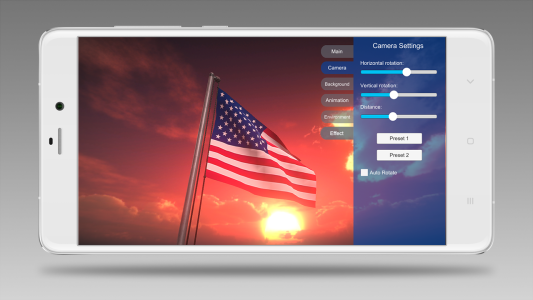 اسکرین شات 1 برنامه 3D Flag Maker