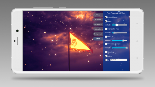 اسکرین شات 2 برنامه 3D Flag Maker