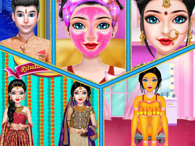 اسکرین شات 1 برنامه Indian Wedding Dress Up Game