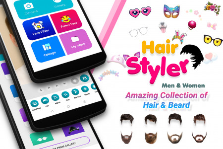 اسکرین شات 6 برنامه Hair Style Photo Editor