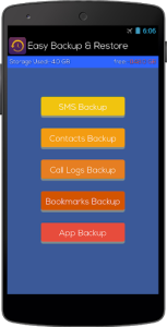 اسکرین شات 1 برنامه Easy Backup & Restore