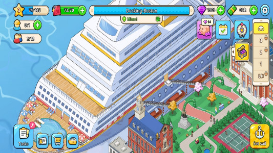 اسکرین شات 2 بازی کشتی تفریحی | نسخه مود شده