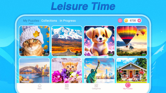 اسکرین شات 7 بازی Daily Jigsaw Puzzles