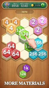اسکرین شات 3 بازی Hexa Block Puzzle - Merge!