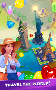 اسکرین شات 2 بازی Gummy Drop! Match 3 & Travel