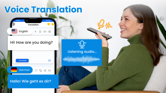 اسکرین شات 2 برنامه Language Translator: Translate