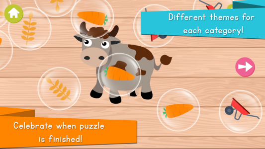 اسکرین شات 4 بازی Animals Puzzle for Kids