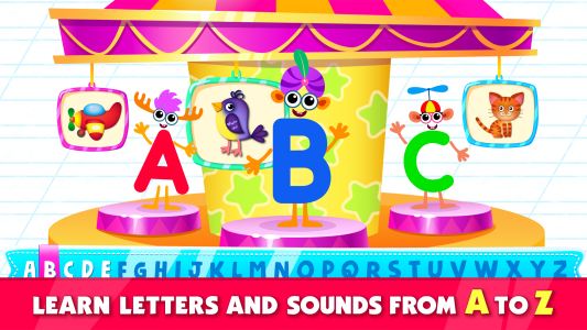 اسکرین شات 1 بازی Bini ABC games for kids!