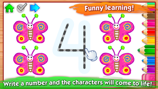 اسکرین شات 4 برنامه 123 Draw Kids! Toddler drawing