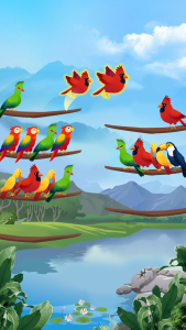 اسکرین شات 2 بازی Bird Sort - Color Puzzle