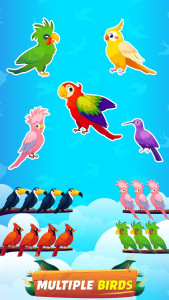 اسکرین شات 1 بازی Bird Sort - Color Birds Game