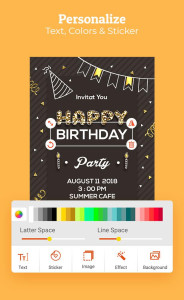 اسکرین شات 3 برنامه Birthday Invitation Maker