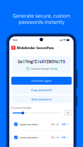 اسکرین شات 3 برنامه Bitdefender SecurePass