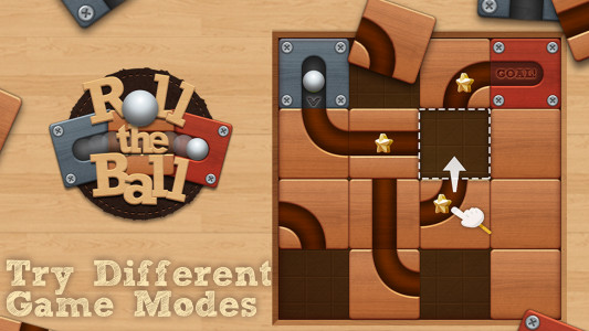 اسکرین شات 2 بازی Roll the Ball® - slide puzzle