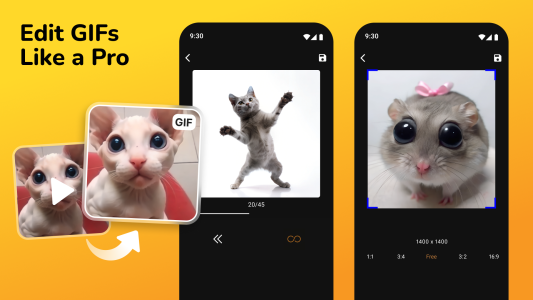 اسکرین شات 2 برنامه GIF Maker, Video to GIF Editor