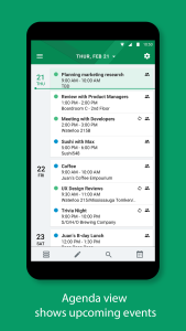 اسکرین شات 1 برنامه BlackBerry Hub+ Calendar