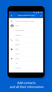 اسکرین شات 2 برنامه BlackBerry Hub+ Contacts